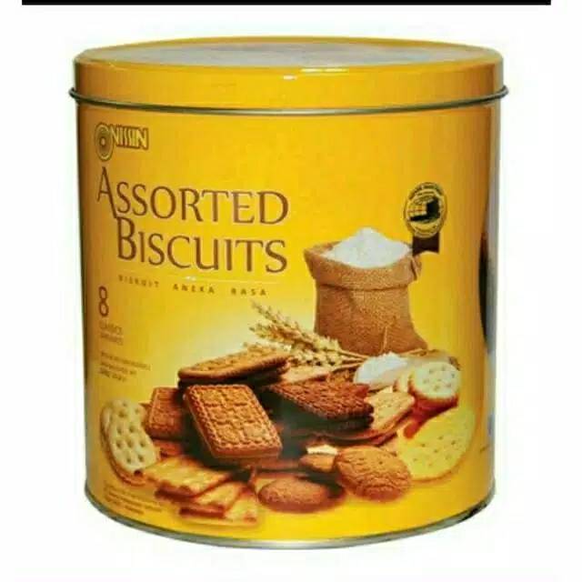 

Nissin Biscuit Assorted Yello 700g Kemasan Tin / Kaleng Murah Surabaya