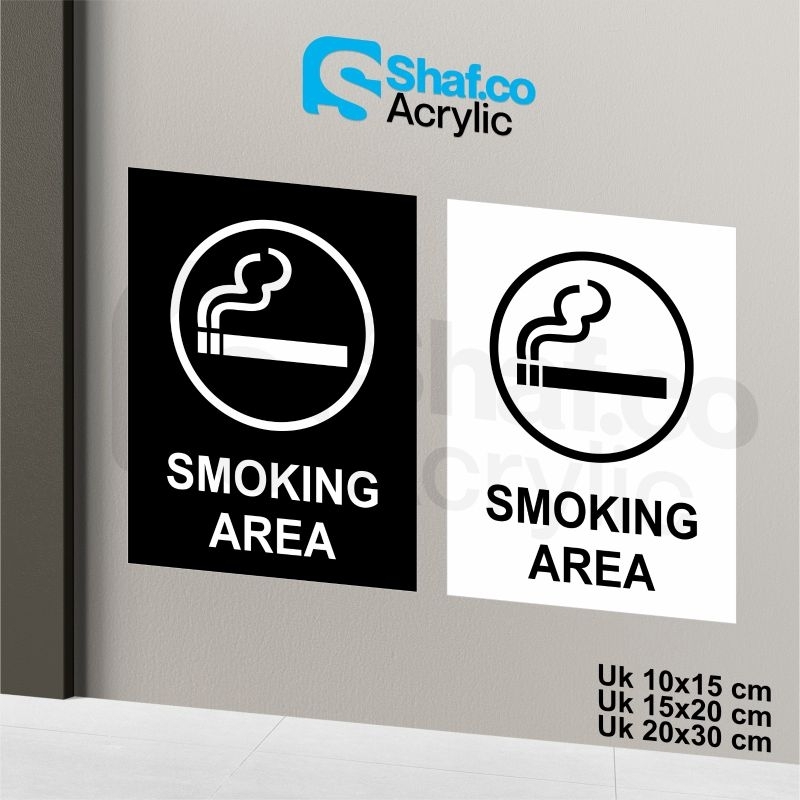 

STICKER SMOKING AREA // STIKER // RAMBU-RAMBU // STICKER