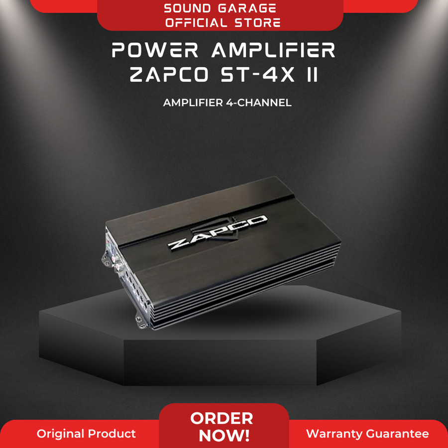 POWER AMPLIFIER 4 CHANNEL ZAPCO ST-4X II