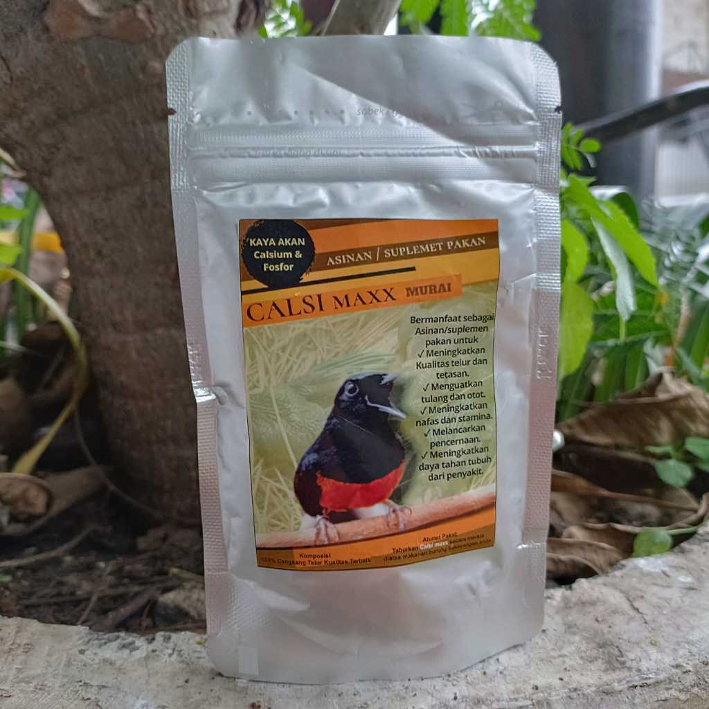 CALSIMAX 100GRAM CALSIMAXX KALSIUM BUBUK ASINAN UNTUK BURUNG MURAI BATU DAN BURUNG PEMAKAN SERANGGA