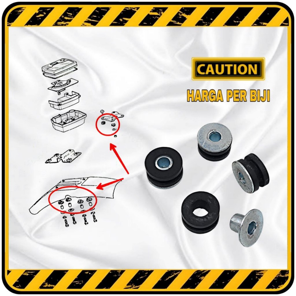 Karet Ganjal Slebor Spakbor Depan Trail & Spido Honda WIN GL PRO / Spakbor Depan NINJA dsb