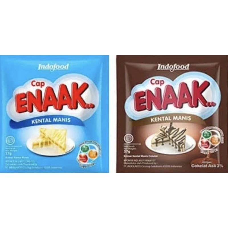 

susu kental manis cap enak putih & coklat 1pak isi 6pcs x 37gram..