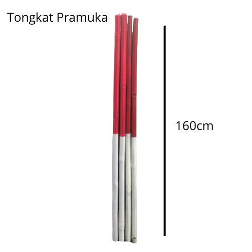 Tongkat Pramuka - Tiang Pramuka - Tongkat Bambu Pramuka - 160 Cm