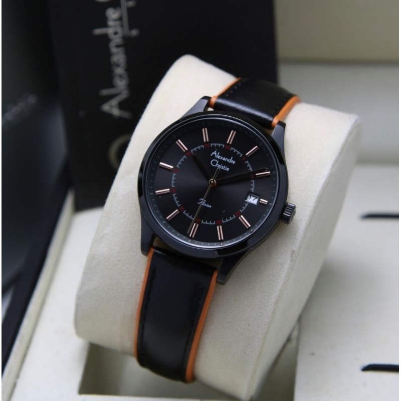 jam tangan wanita Alexandre Christie Ac 2973/Ac2973 kulit original