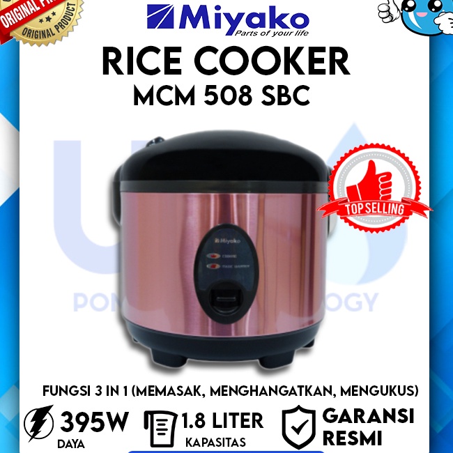 Super Miyako Magic Com Rice Cooker Penanak Nasi 18 LITER MCM 5 SBC  MCM5 SBC  MCM5 SBC ORINAL GARANS