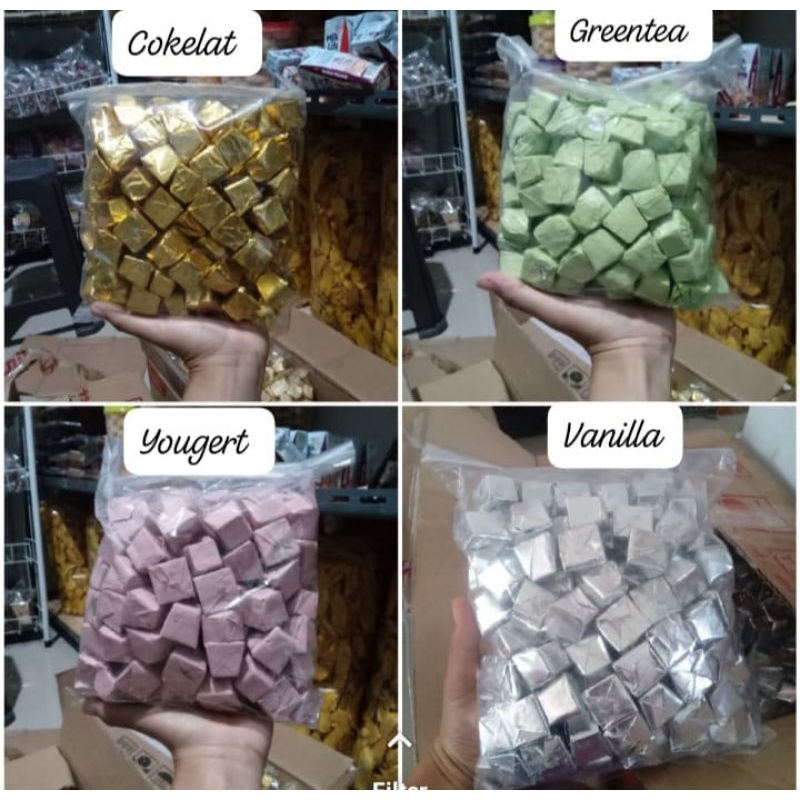 

Cokelat Piramid Bahan Silverquen dan Taket it Kemasan 500gr isi 70pics (kurang lebih)