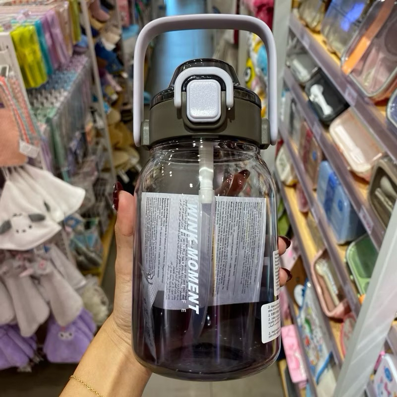 Botol Minum MINISO 750ml Large Plastic Water Bottle MINISO