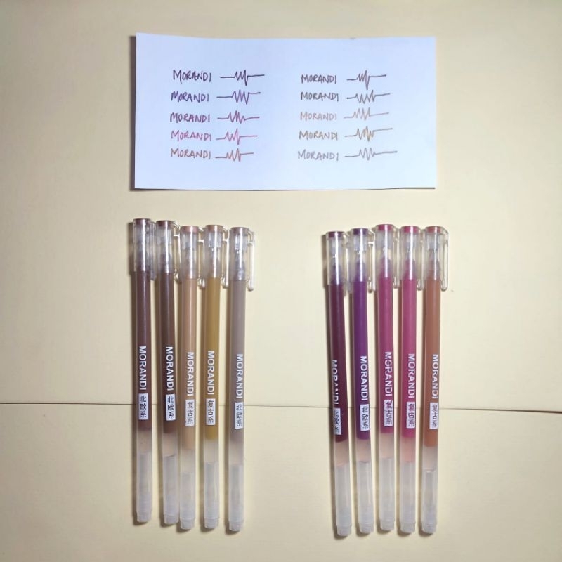 

Preloved Morandi Gel Pens Vintage 10 colors