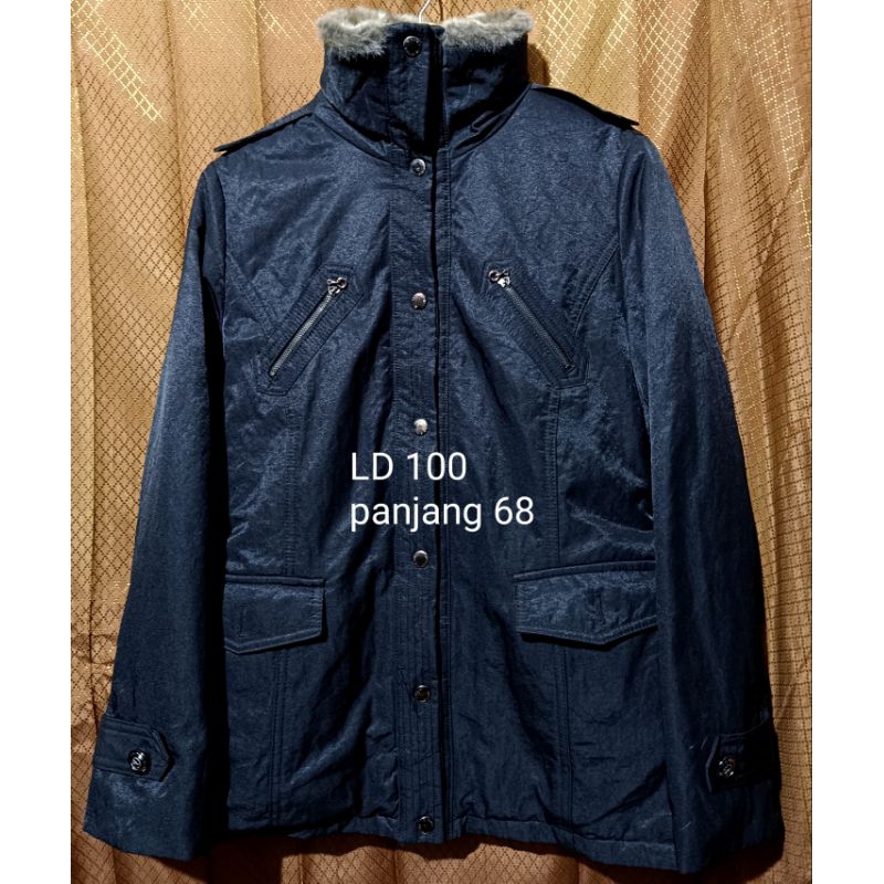 coat winter wanita coat bulu hitam coat musim dingin wanita hitam coat casual wanita hitam jaket win