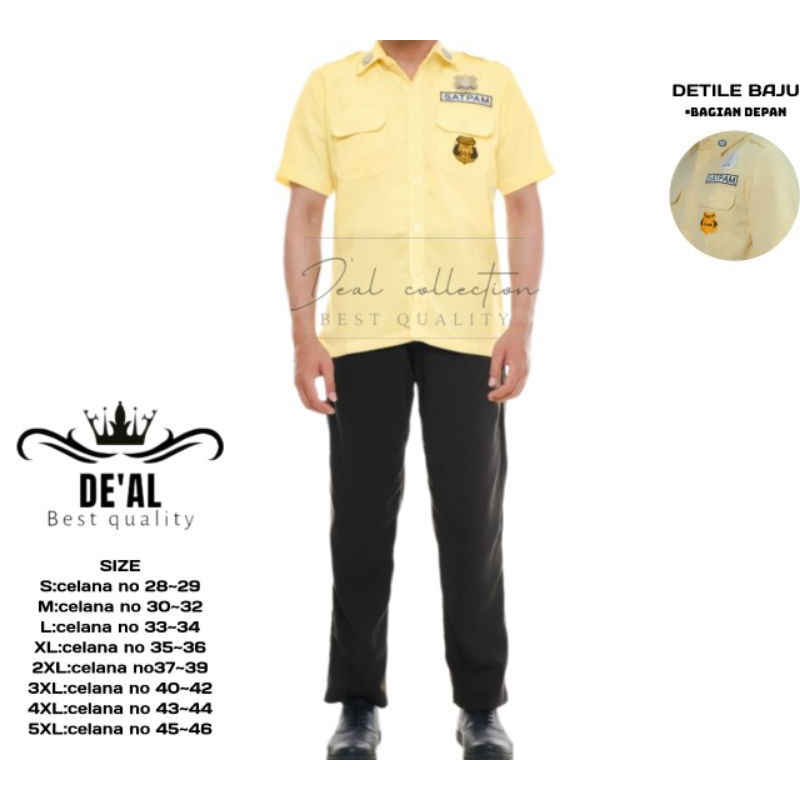 SERAGAM PDL SATPAM KREM/PDH SATPAM TERBARU 2023/SERAGAM SATPAM TEBAL/BAJU SATPAM PREMIUM/CELANA PDH 