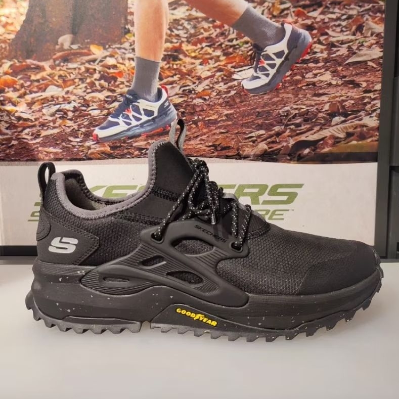 SKECHERS BIONIC TRAIL MEN'S TRAIL SHOES - BLACK