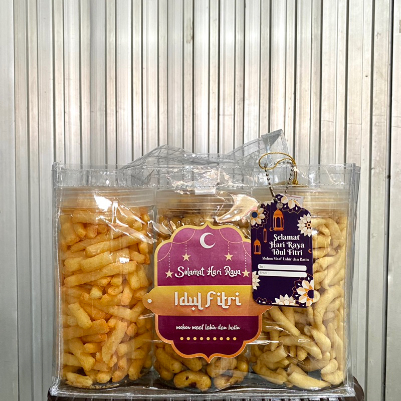 

[PAKET HAMPERS 69k] Hampers Ramadhan Toples 1000ml | Idul fitri | Hampers Snack