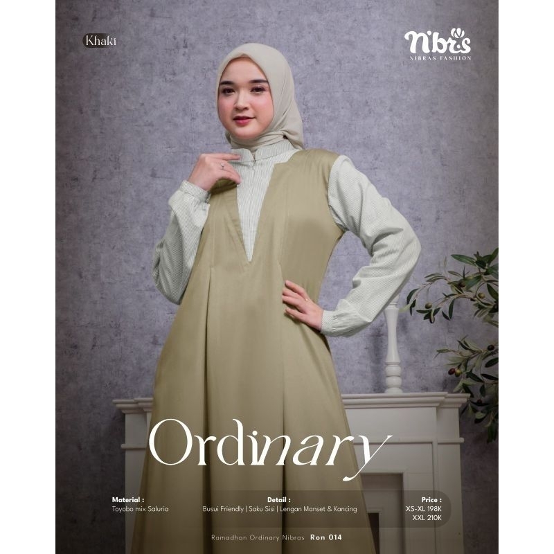 Gamis Wanita Dewasa Ramadhan Ordinary Nibras Ron 014