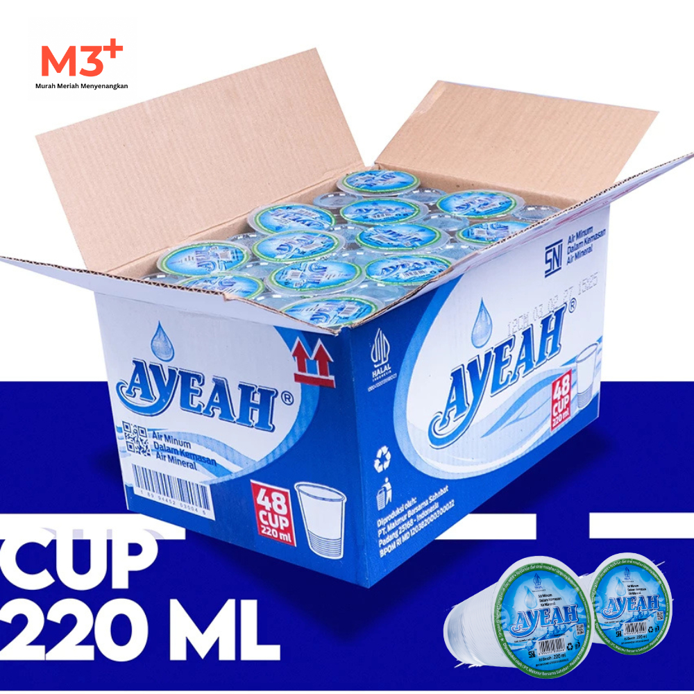 

Ayeah Air Mineral Cup 220ml isi 48pcs perdus