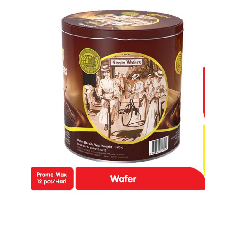 

Nissin wafer cokelat kaleng 570g