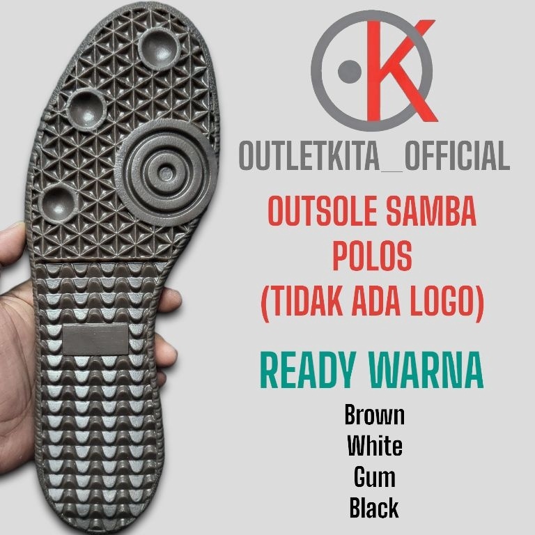 KODE O46S Outsole Samba Polos Universal Tanpa Logo Adidas