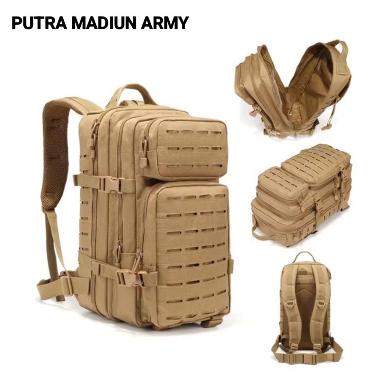 Backpack Tactical Lasercut 616 / Tas Ransel Tactical Lasercut / Ransel Pak Serangan Taktis Militer /