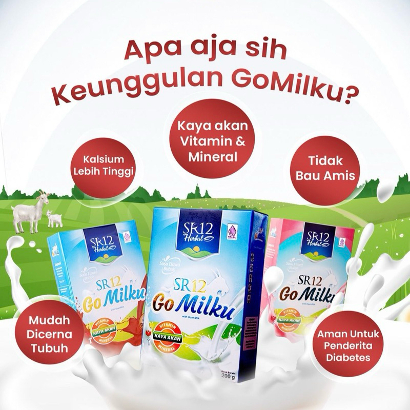 

GO MILKU SR12 Susu Kambing Etawa