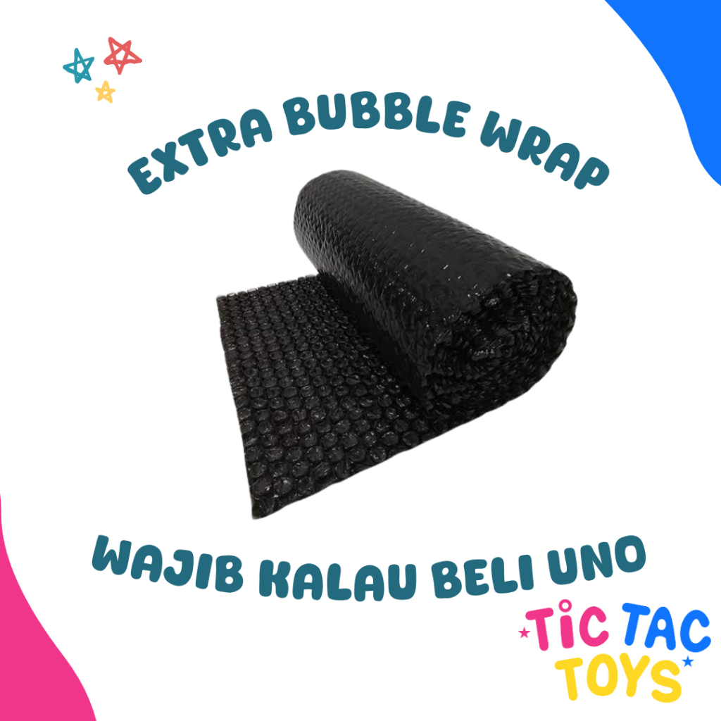 

TicTacToys Extra Bubble Wrap Wajib Untuk Uno No Mercy, Flip, Dos, Wild, Dare
