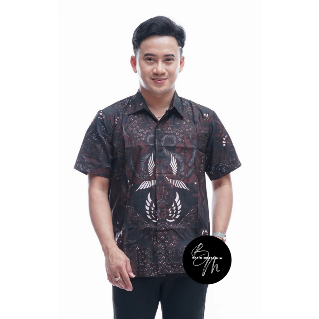 Baju Batik Pria Lengan Pendek Modern Kekinian 2025 Bisa Seragam Hajatan Kondangan Kantor