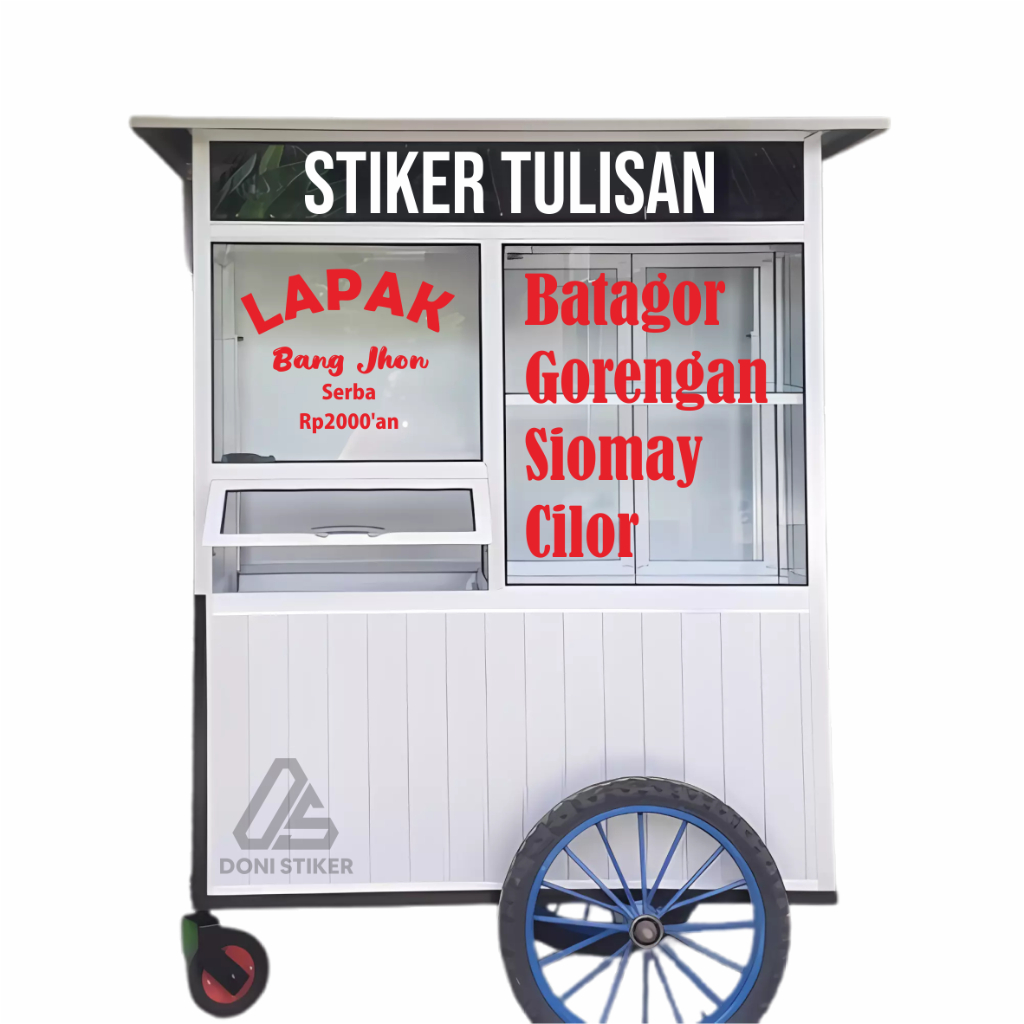 

stiker tulisan / huruf / kaca sticker cutting