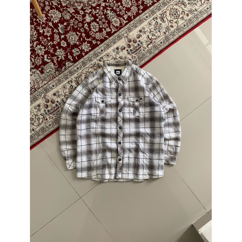 Vintage Quiksilver Plaid Veterano Quilted Jacket