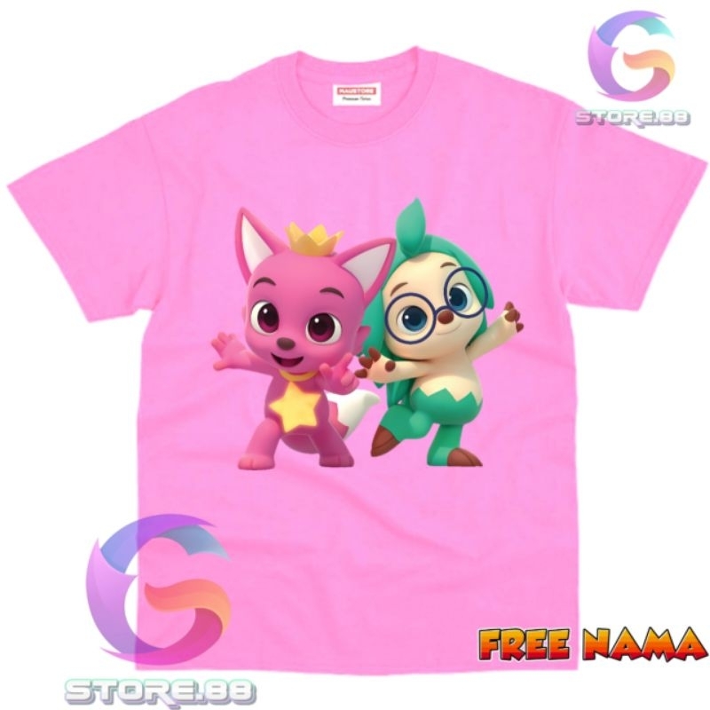 Baju anak pinkfong kaos anak