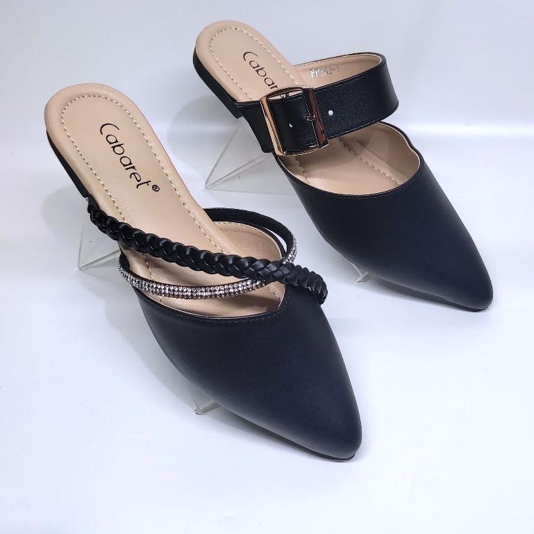 SENDAL SLOP WANITA TERBARU CABARET BEST SELLER SANDAL PESTA FASHION CEWEK PEREMPUAN FF 163 158
