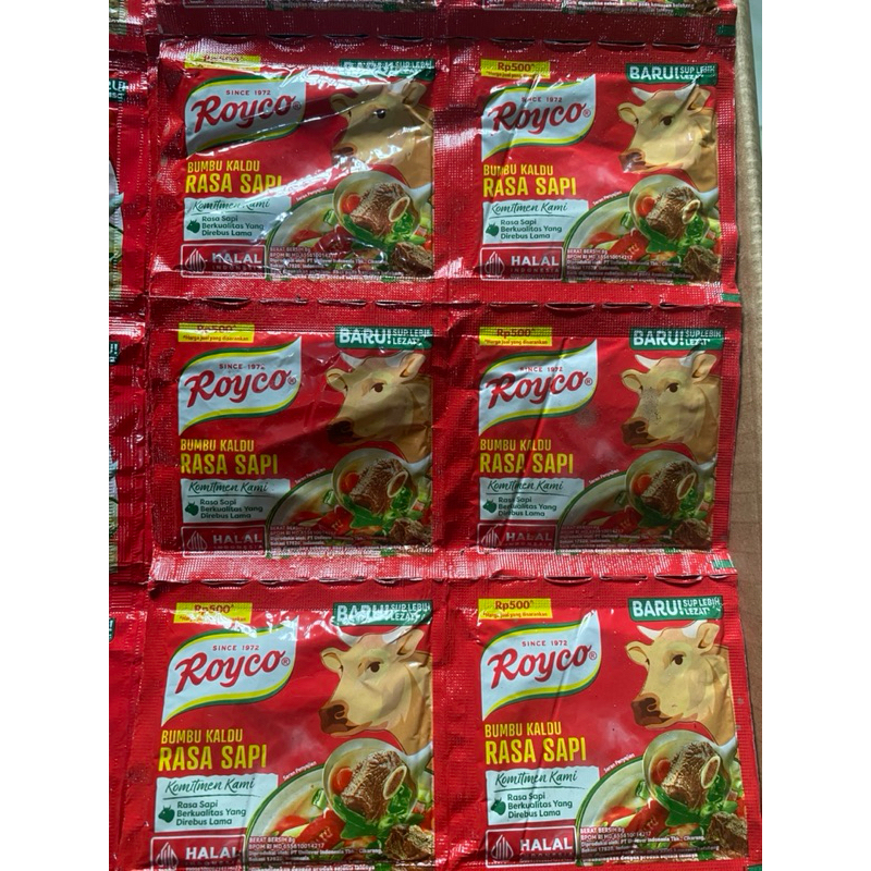 

royco sachet ayam / sapi 8g (isi 48 renceng)