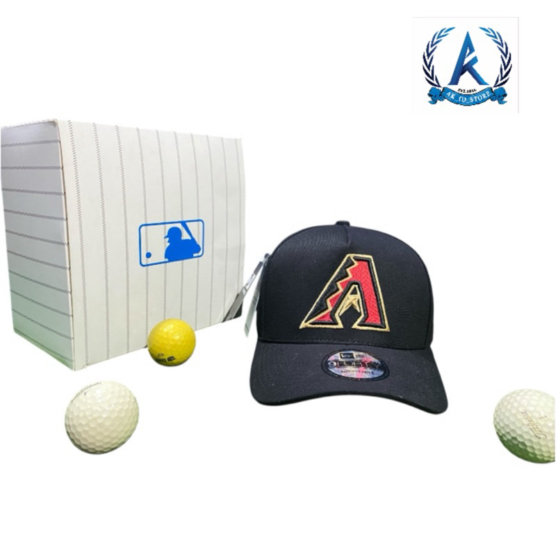 Topi BaseBall SnapBack Logo A Merah WarnaBahan Hitam Katun Murah Berkualitas Tag NewEra Premium Unis