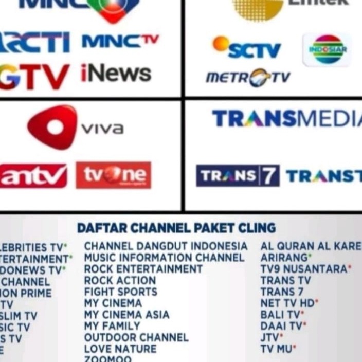 Potongan Cling Kvision  Receiver Kvision 1 tahun