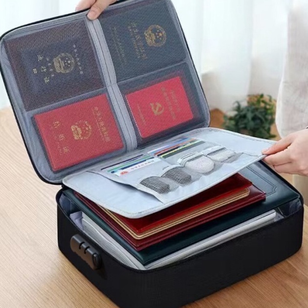 

BISA COD Tas Penyimpan Dokumen Tahan Api dan Air T Berkas Map arsip koper