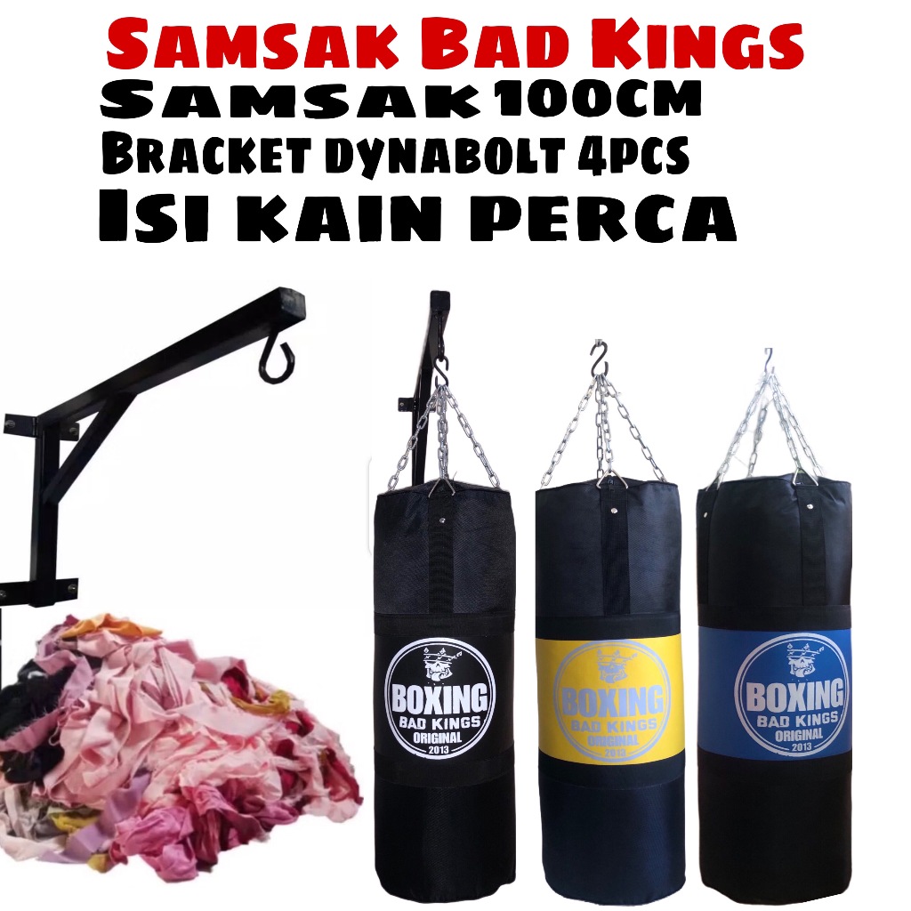 Paket Hemat Lengkap.. Samsak 100cm Plus ISI Plus Gantungan - Sansak Tinju - Samsak Gantung tinju MMA