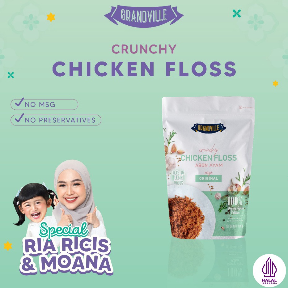 

Grandville Abon AYAM Crunchy Single Pack Original