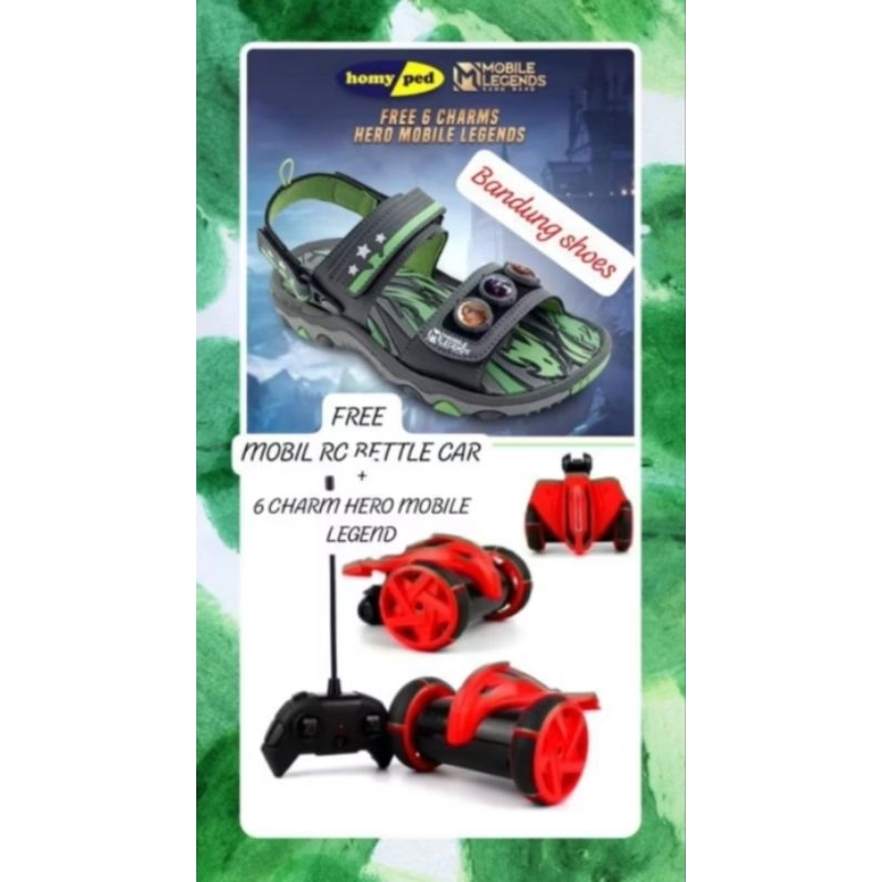SENDAL GUNUNG ANAK HOMYPED BERHADIAH MOBIL REMOT CONTROL RC BATLLE