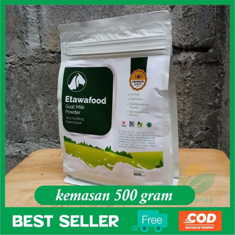 

Susu Kambing Etawafood 1/2 Kg Susu Kambing Etawa Bubuk Etawafood Susu Etawafood 500gr