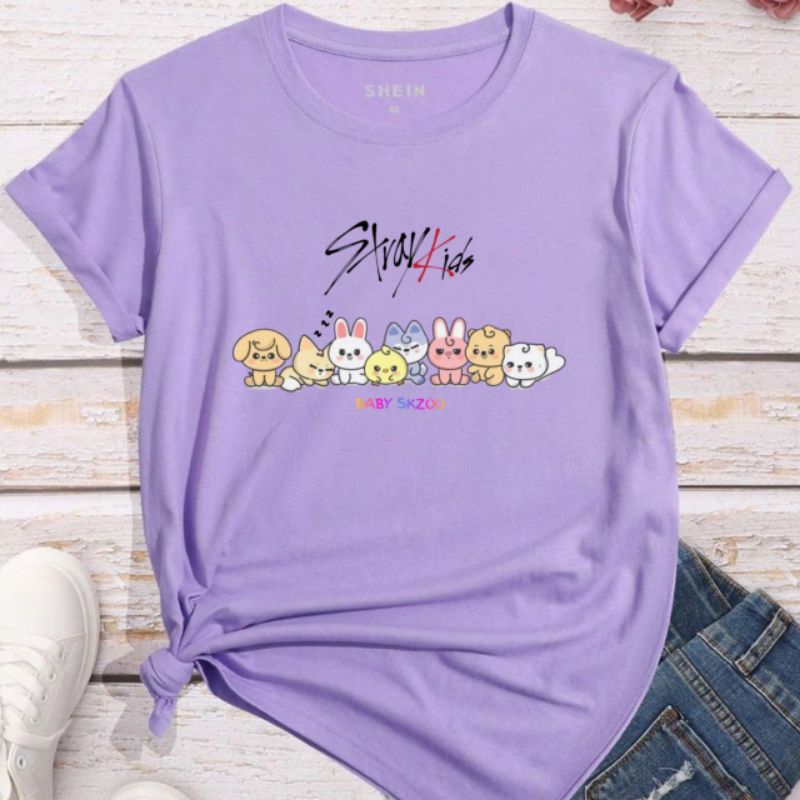 Kaos Skzoo Skz Wanita Stray Kids Oversize Anak Dewasa Baju Stray Kids Lengan Panjang Oversize Murah 