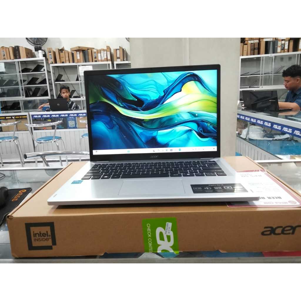 Laptop Baru Acer A614 31P i3 gen 12 Ram 8gb SSD 512gb 14"FHD