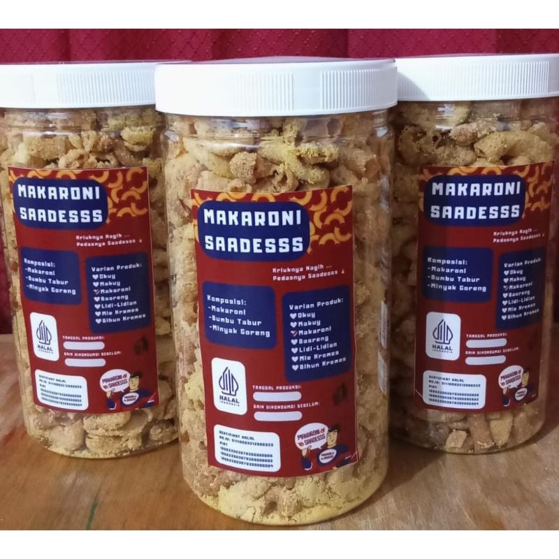 

Makaroni Saadesss Toples 220 gr Snack Pedas Viral