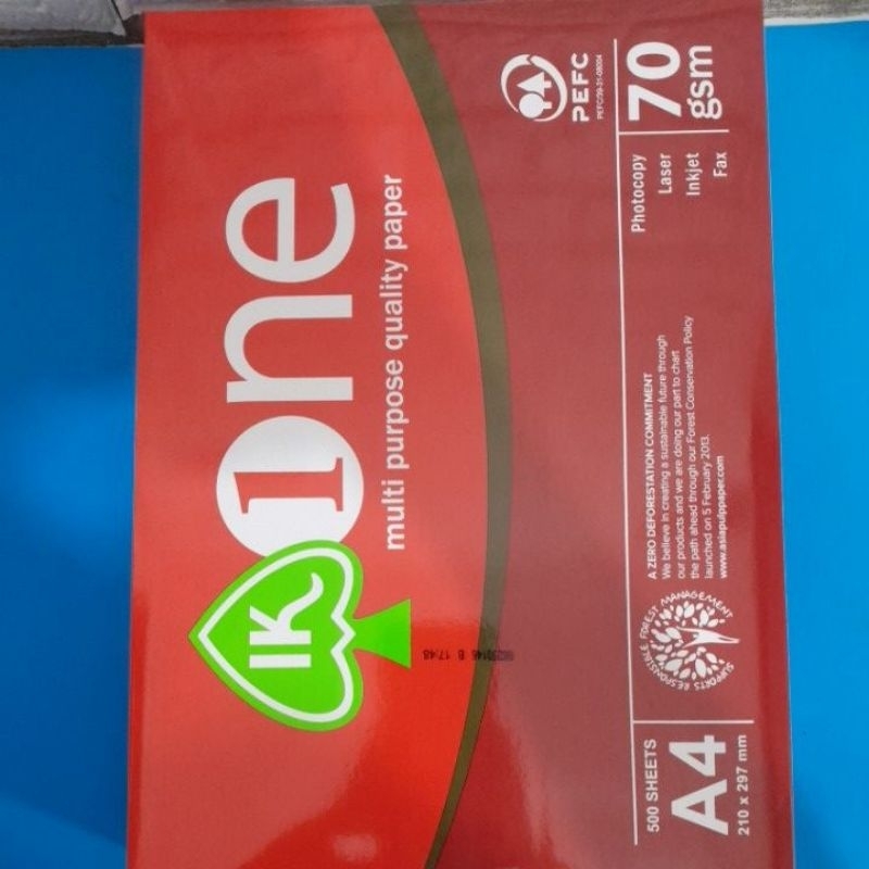 

kertas A4 One 70 Gsm