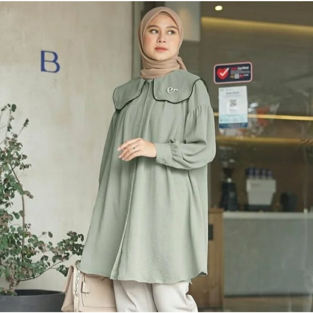 Blouse Zea Ederra Tunik Ederra Atasan Wanita (Preloved)