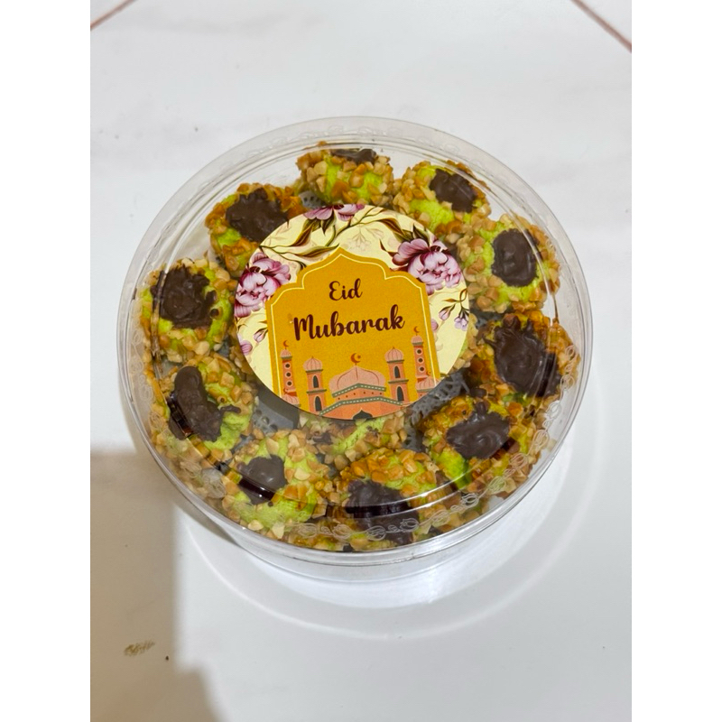 

Nastar pandan kacang coklat