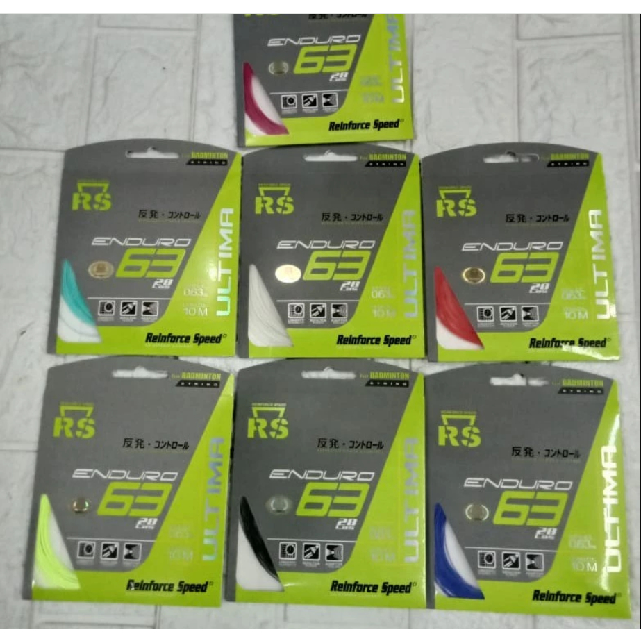 Senar raket badminton RS ENDURO 63 ORIGINAL