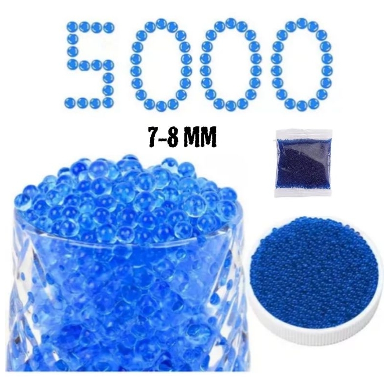 058 Mainan Refill peluru Jelly 7-8 Mm 5000 Biji | Peluru Gel blaster | Outdoor Hidrogel Peluru Temba