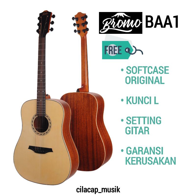 GITAR BROMO BAA 1 GITAR AKUSTIK BROMO BAA1
