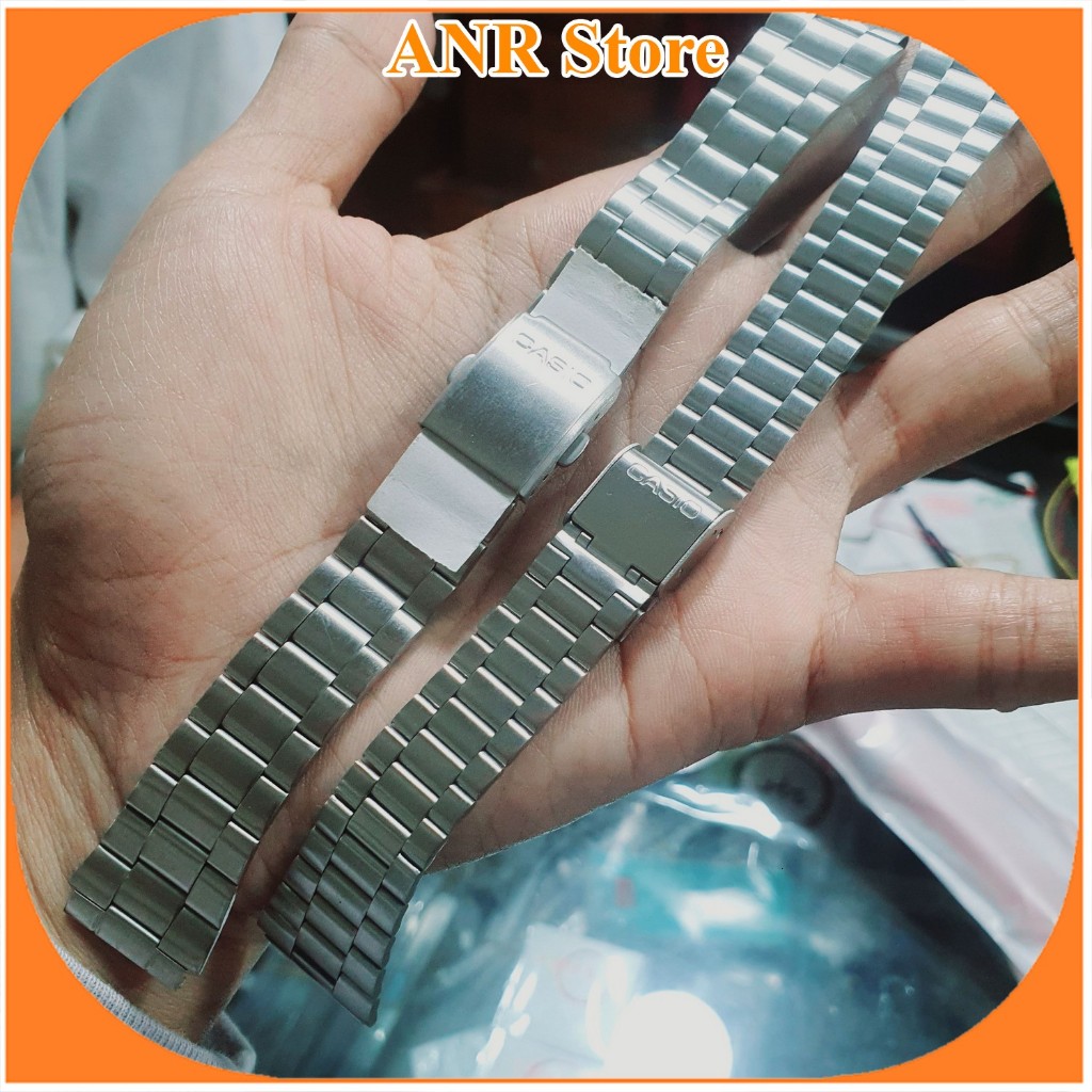 Tali Rantai Jam Tangan Casio 18mm Casio F-91w F-94w F-200 W-800h AE-1200 AE-1000 Logo