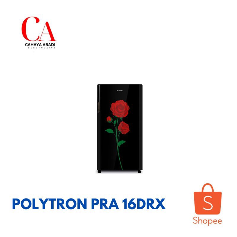 POLYTRON kulkas 1 pintu 160 liter PRA 16DRX PRA 16 DRX