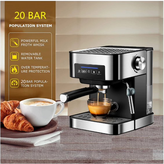 Mesin Kopi Semi Automatic Espresso Coffe Machine 1.6 Liter / MESIN ESPRESSO COFFEE MAKER MESIN KOPI