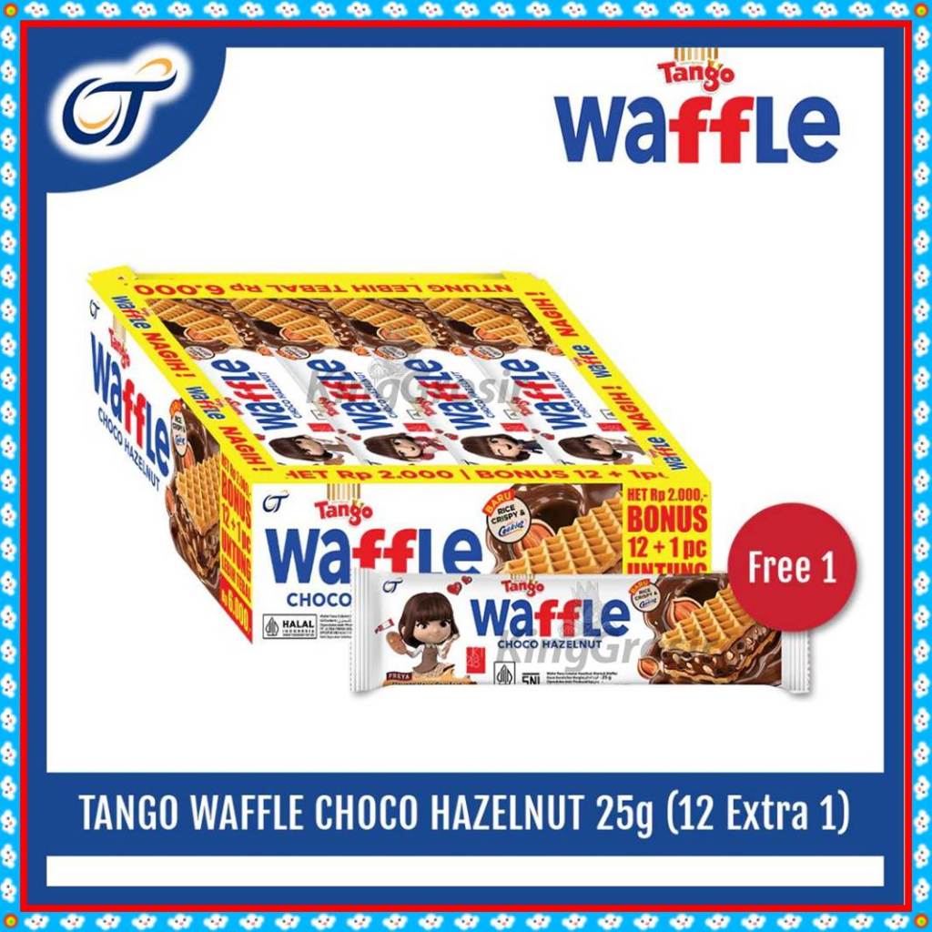 

Tango Waffle 1Box isi 12+1 pcs Cemilan Waffle Wafer Enak dan Renyah