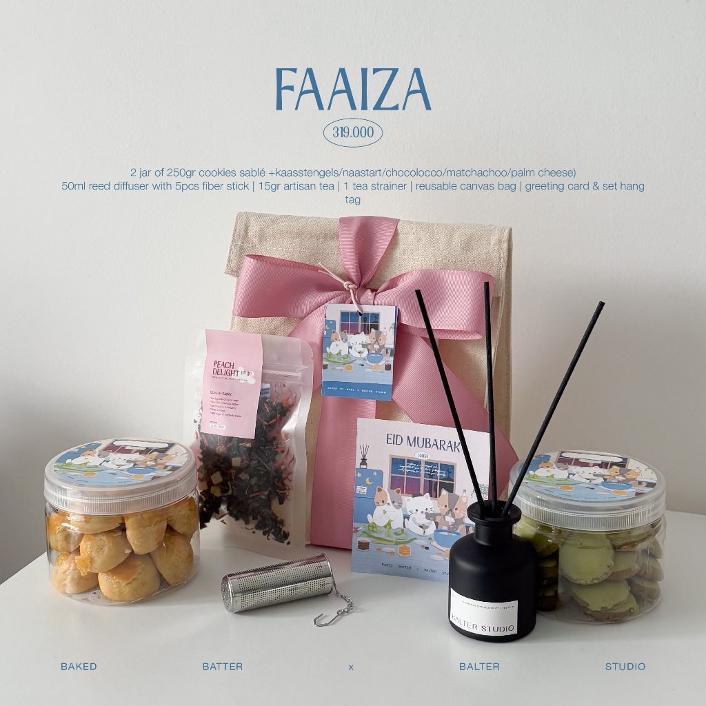 

FAAIZA - Baked Batter x Balter Studio EID 1446H Hampers | Hampers Lebaran | Hampers Idul Fitri